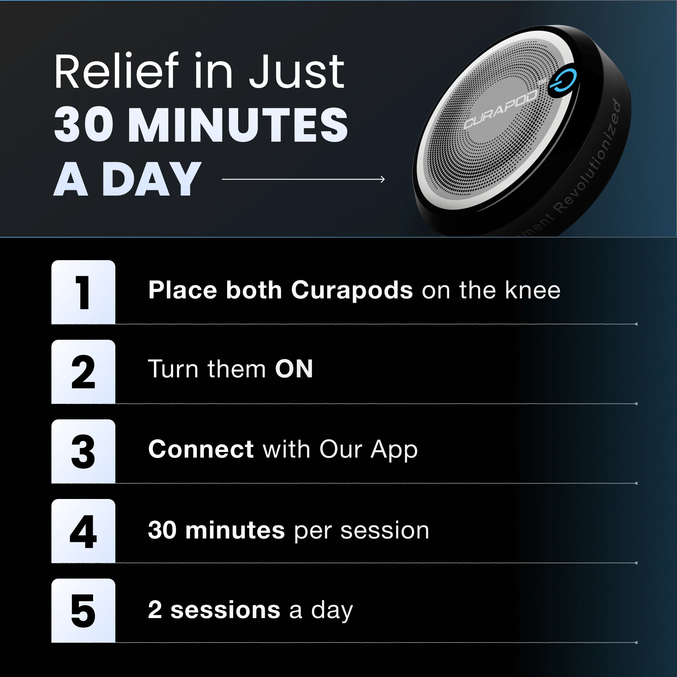 Curapod for Knee Pain | Drug-Free Light Therapy | FDA Registered - Image 10